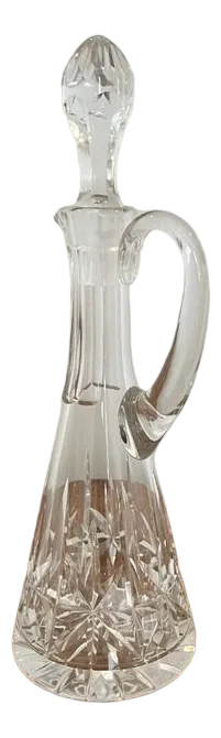Antique Edwardian Cut Glass Ewer, 1900