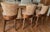 Wood Set of 4 Swaim Griswold Transitional Swivel Bar Stools in Cowtan & Tout Fabric For Sale - Image 7 of 7