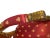 Ruby Red Late 20th Century Pair of French Gilt Louis the XVI Bee Chairs For Sale - Image 8 of 12