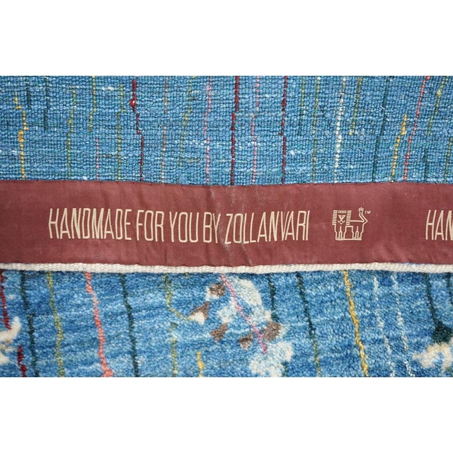 Blue Modern Rug from Zollanvari, 2010s For Sale - Image 8 of 11