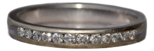 The Santa Fe: White Gold Channel Set Diamond Band