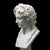 Hand-Carved Natural Marble Bust Sculpture – Head of Bacchus For Sale In Miami - Image 6 of 6