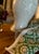 The Ashford Lamp - Ivory Floral Ginger Jar Lamp With Handmade Sage Botanical Lampshade For Sale In Birmingham - Image 6 of 7