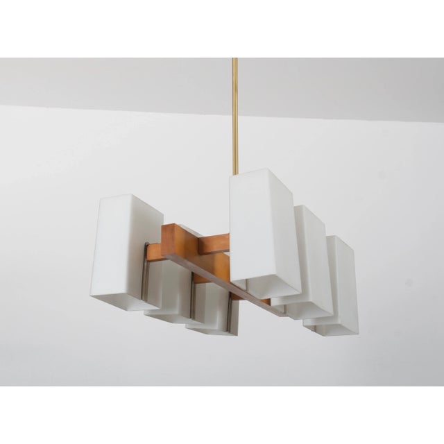 Large Vintage Opaline Glass Chandelier by Rupert Nikoll For Sale - Image 15 of 16