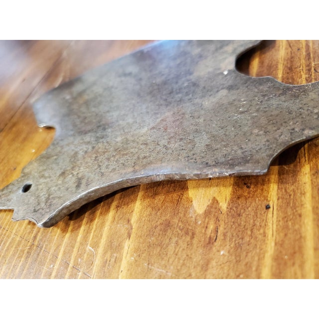 19th-Century Hand-Forged Steel and Bronze Tobacco Hatchet From Virginia For Sale - Image 10 of 11