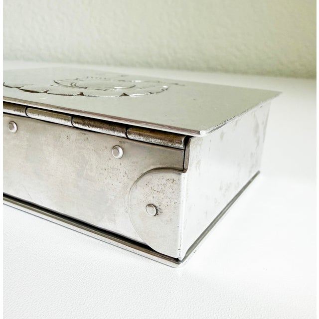 Mid 20th Century Roman Gladiator Box in Silver Argental, France, 1940s For Sale - Image 5 of 9