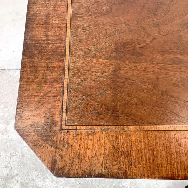 Wood Renaissance Revival 72” Carved Wood Dining Table With Scroll Legs For Sale - Image 7 of 12