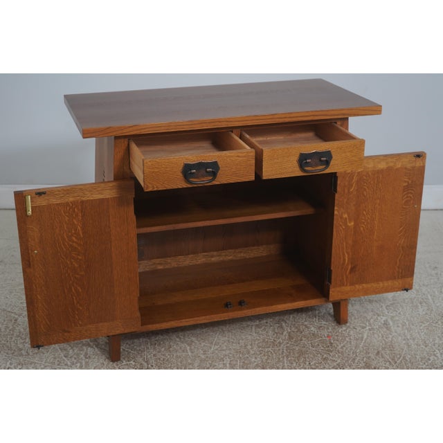 Arts & Crafts Stickley Arts & Crafts Oak Roycroft Server For Sale - Image 3 of 18