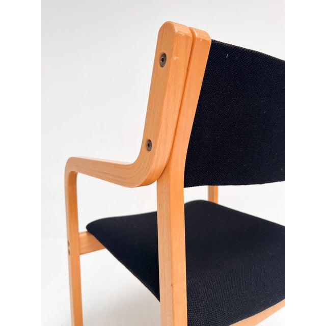Black Scandinavian Chair by Po Korhonen, 1980s For Sale - Image 8 of 18