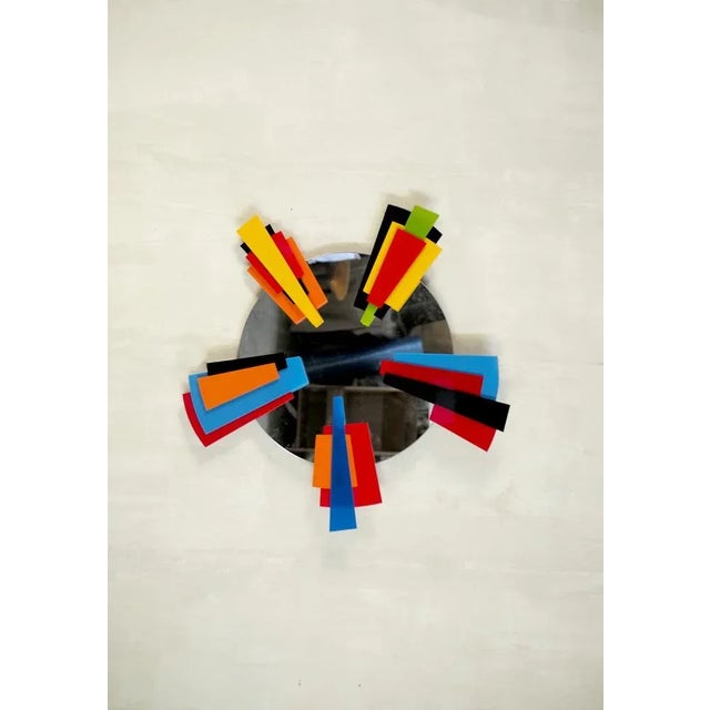 Black French Lighting Mirror, 2000 For Sale - Image 8 of 8