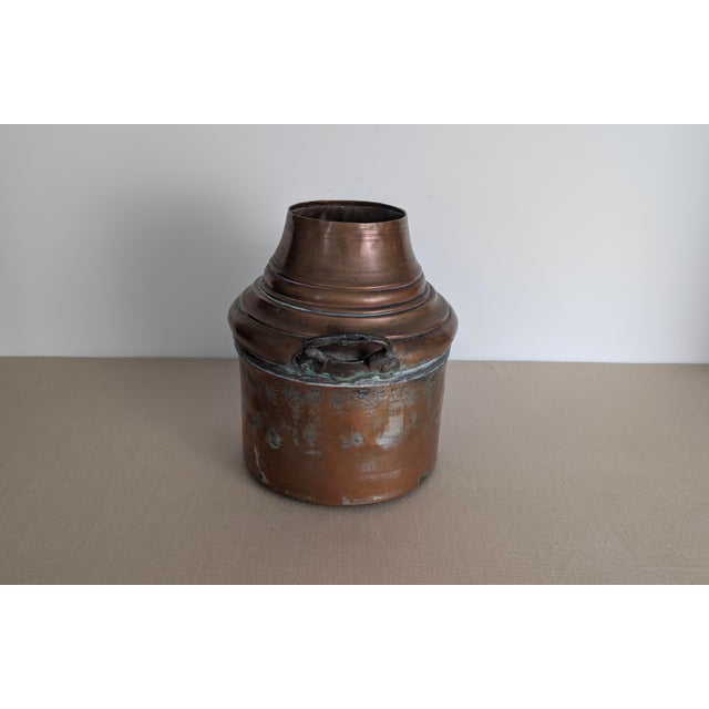 Antique 19th Century Copper Milk Can For Sale - Image 4 of 11