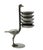 Pewter Ostrich with Serving Trays, Italy, 1960s For Sale - Image 9 of 10