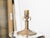 Vintage English Brass and Glass Lamps with Openwork Motifs on Lucite - a Pair For Sale In Atlanta - Image 6 of 9