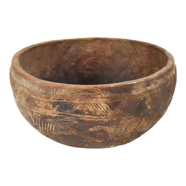 Early 20th Century Nupe Wood Bowl Nigeria For Sale