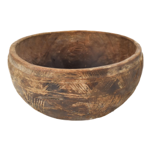 Early 20th Century Nupe Wood Bowl Nigeria