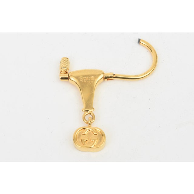 Vintage Gucci Gold Plated Horse Bit Key Chain, 1970's For Sale - Image 9 of 9