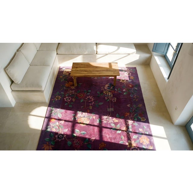 Antique Chinese, Art Deco Rug For Sale In New York - Image 6 of 8