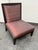 Bright Chair Furniture Lorin Raspberry Red Silk Chair + Lumbar Pillow For Sale - Image 11 of 12