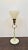 Mid-Century Modern 1950s Rembrandt Brass & Milk Glass Lamp For Sale - Image 3 of 10