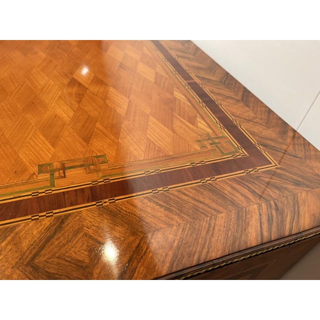 Beautiful louis xvi. / josephine commode or chest of drawers from austria, vienna around 1790. walnut and cherry veneer...