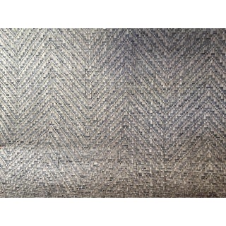 Phillip Jeffries 3297 Chevron Chic New World Navy Wallpaper For Sale