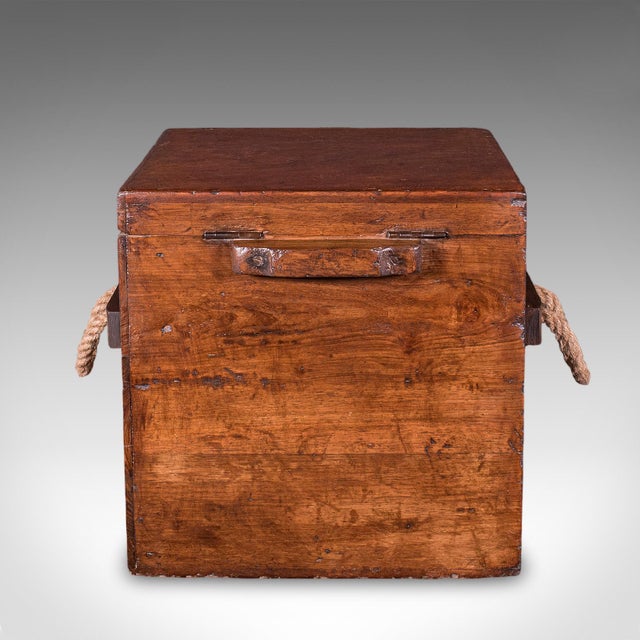 Early 19th Century Antique Maritime Decanter Box, English, Walnut, Rum, Whiskey Storage, Georgian For Sale - Image 5 of 10