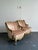 Pink Vintage French Giltwood Striped Devore Bergère Chairs - A Pair For Sale - Image 8 of 18