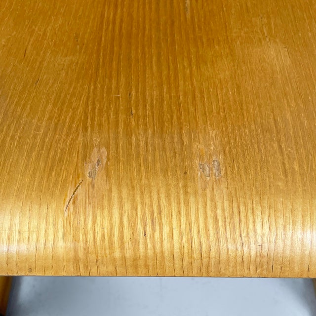 Italian Modern Chairs with Armrests in Wood and Black Metal, 1970s, Set of 2 For Sale - Image 12 of 18
