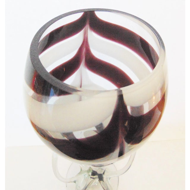 Mid 20th Century Polish Mid-Century Art Glass Vase For Sale - Image 5 of 7