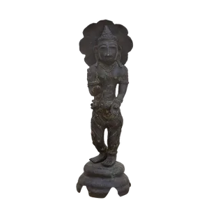 Antique Indian Oxidized Brass Statue