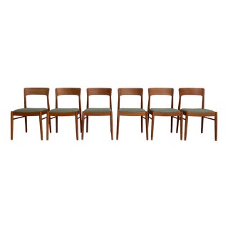 Teak Chair by K.S. Moebler, 1960s, Set of 6 For Sale