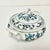 1970s Vintage Japanese Chinoiserie Meissen Blue Danube Covered Serving Bowl. For Sale - Image 6 of 11