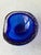 Mid-Century Modern Barovier & Toso Murano Cobalt Blue Glass Bowl For Sale - Image 3 of 8