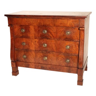 Continental Restauration Mahogany Chest of Drawers For Sale