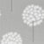 Harlequin Amity Wallpaper in Silver/Chalk For Sale