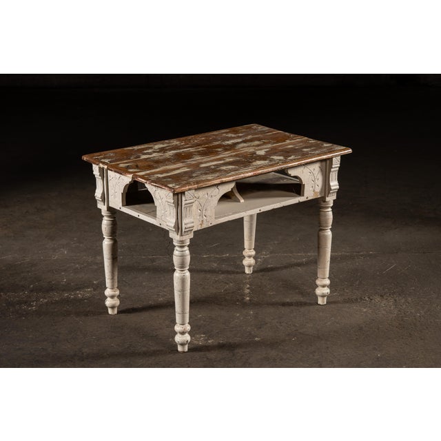 Late 19th Century Eastlake Farmhouse Kitchen Table For Sale - Image 9 of 16