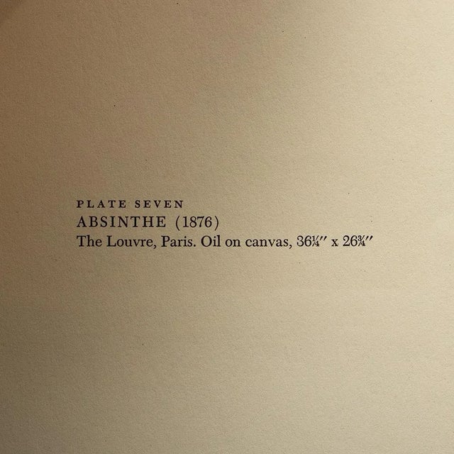 1950s 1952 After Edgar Degas "Absinthe", First Edition Vintage Print For Sale - Image 5 of 8