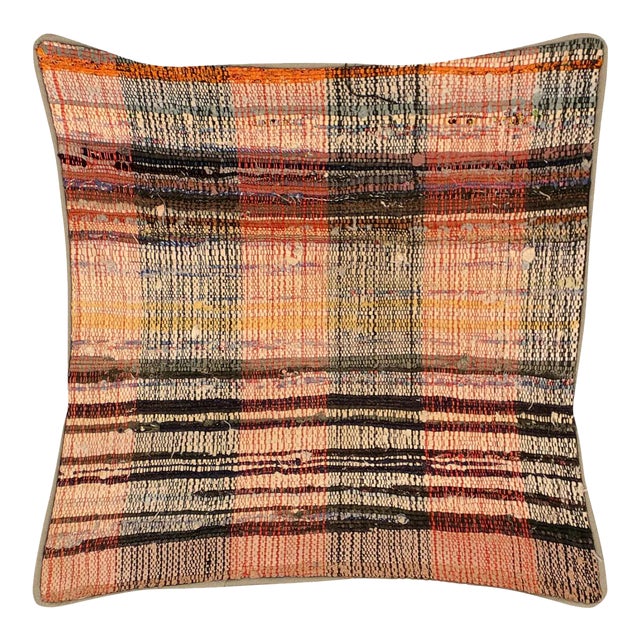 1960s Turkish Rag Pillow For Sale