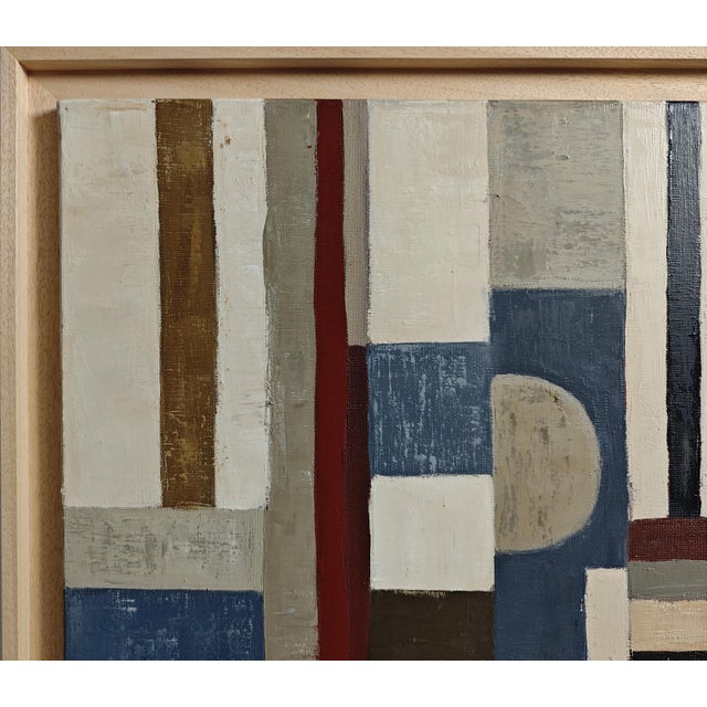 À Contretemps, Contemporary French Geometric Abstract Framed by Sophie Dumont For Sale - Image 4 of 8