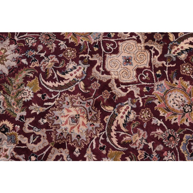 Art Nouveau 1990's Agra Pak-Persian Red/Grey Wool Rug - 8'4'' X 10'4'' For Sale - Image 4 of 9