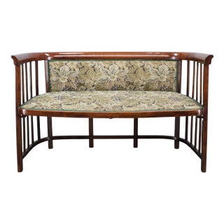 Art Nouveau Fledermaus Sofa attributed to Josef Hoffmann, 1960s For Sale