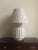 Vintage White Wicker Table Lamp & Original Shade For Sale - Image 11 of 13