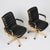 Mid-Century Modern Vintage Chairs with Oak Frame and Black Leather by Albert Stoll for Stoll Giroflex, 1980s, Set of 2 For Sale - Image 3 of 8
