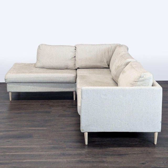 Modern BoConcept Cream Sectional Sofa With Chaise For Sale - Image 3 of 9