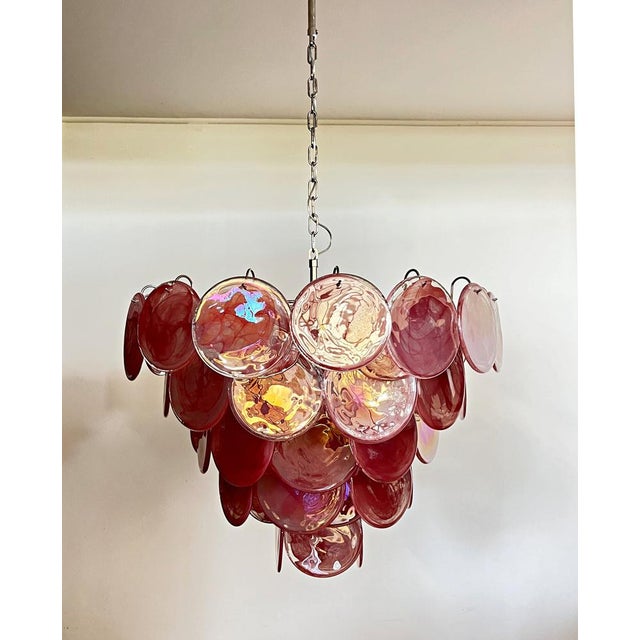 Vintage Space Age Murano Chandelier, 1990 For Sale - Image 4 of 16