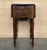 Victorian Victorian Wood Drop Leaf Side Table With Turned Legs and Wheels For Sale - Image 3 of 18