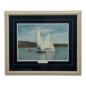 Cotton Ketchie Lake Norman Highlanders Signed Numbered Framed Print 322/750 26x22