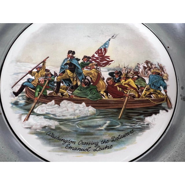 200 Year Anniversary the Great American Revolution Pewter Plates, Set of Six For Sale - Image 4 of 12