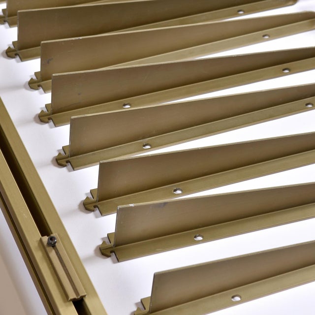 George Nelson Mid-Century Modern Tension Pole Omni Wall Unit Emerald Gold For Sale - Image 11 of 17