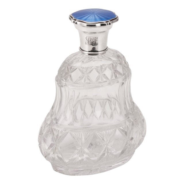 Antique Regency Silver and Cut Glass Scent Bottle from Mappin & Webb, London, 1812 For Sale